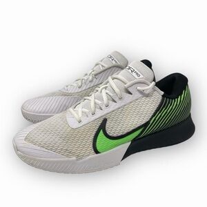 Nike Court Air Zoom Vapor Pro 2 HC White Green Tennis DR6191-105 Men's Size 13